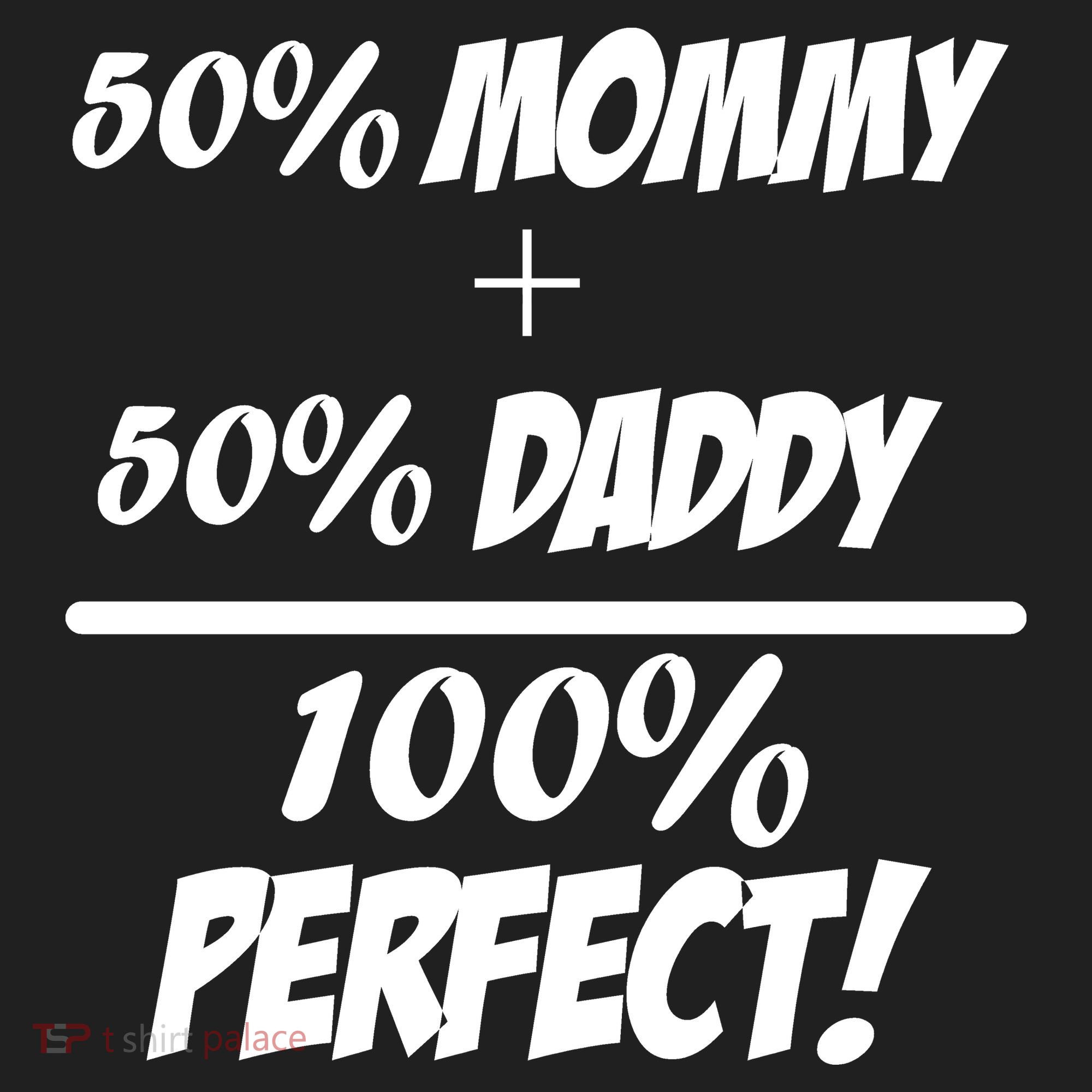 50 Mommy Plus 50 Daddy Equals 100 Percent Perfect Beanie