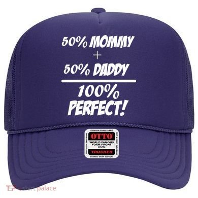 50 Mommy Plus 50 Daddy Equals 100 Percent Perfect Hat
