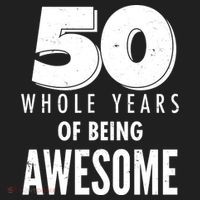 50 Whole Years Of Being Awesome Birthday Beanie thumb 2