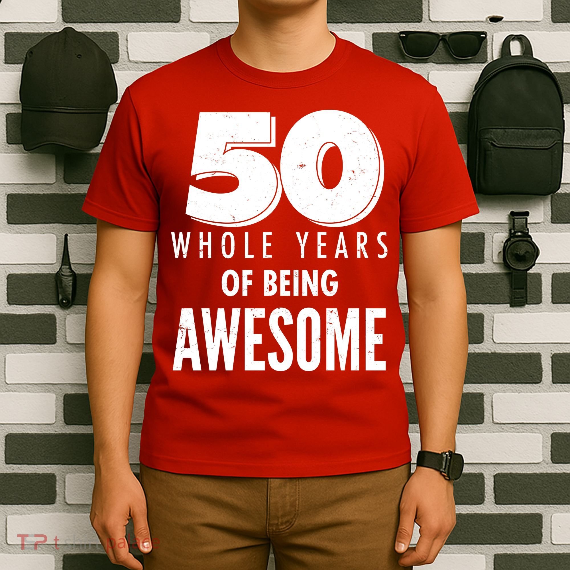 50 Whole Years Of Being Awesome Birthday T-Shirt