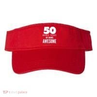 50 Whole Years Of Being Awesome Birthday Visor thumb 0
