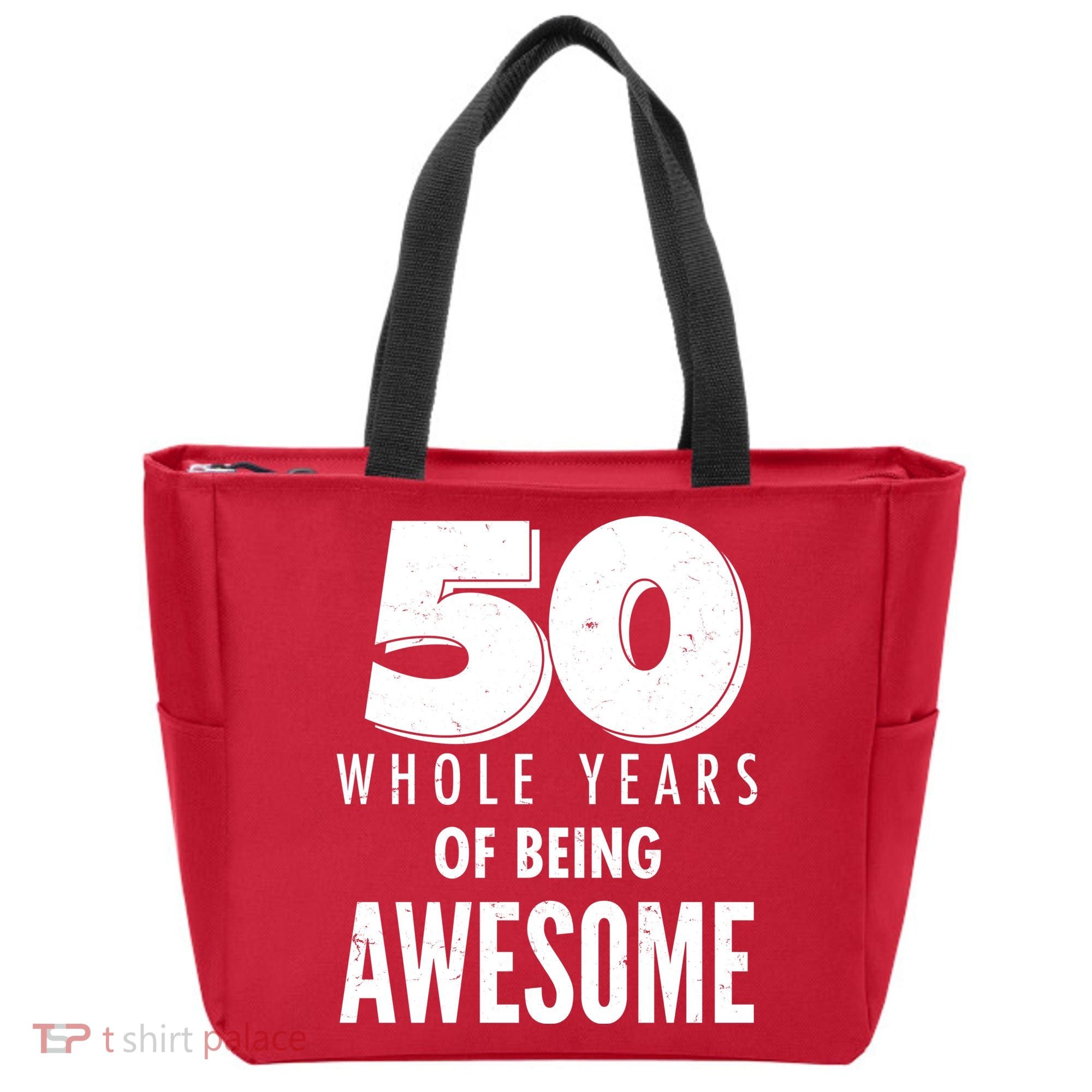 50 Whole Years Of Being Awesome Birthday Tote Bag