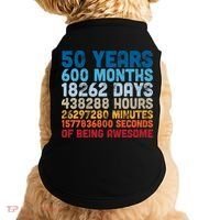 50 Years Months Days Hours Minutes Seconds Of Being Awesome Doggie Tank thumb 0