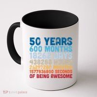 50 Years Months Days Hours Minutes Seconds Of Being Awesome Coffee Mug thumb 0