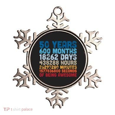 50 Years Months Days Hours Minutes Seconds Of Being Awesome Ornament