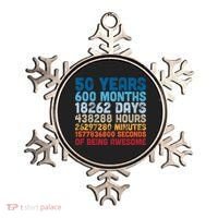50 Years Months Days Hours Minutes Seconds Of Being Awesome Ornament thumb 0