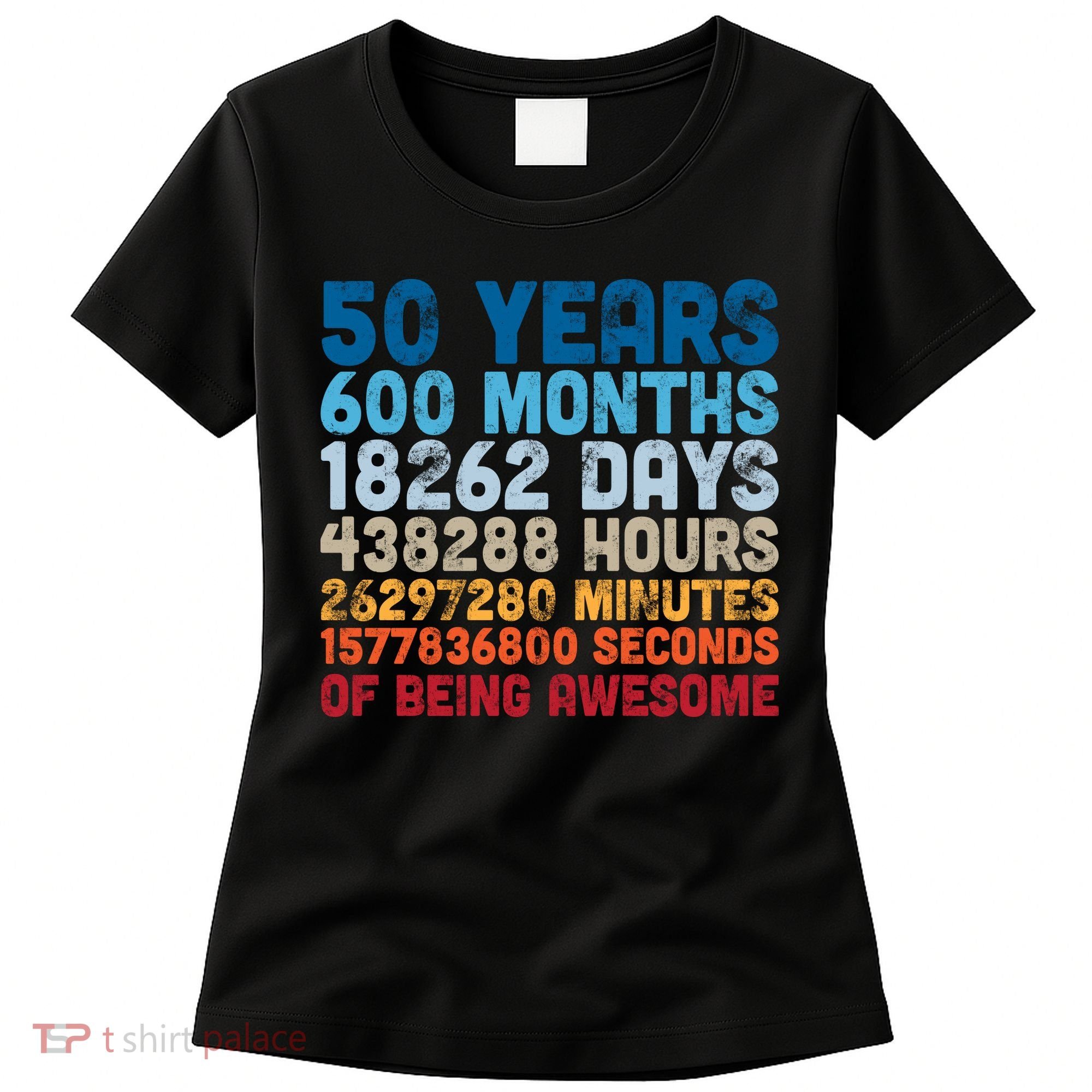 50 Years Months Days Hours Minutes Seconds Of Being Awesome Women's T-Shirt
