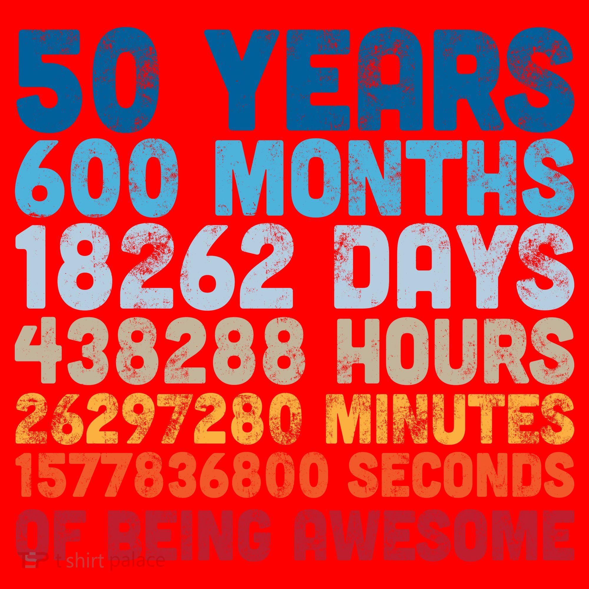 50 Years Months Days Hours Minutes Seconds Of Being Awesome Santa Hat