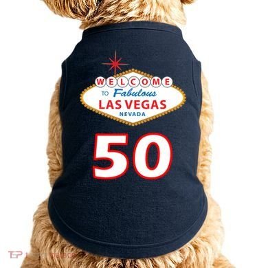 50 Years Old In Vegas - 50th Birthday Doggie Tank