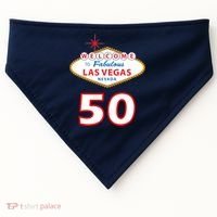 50 Years Old In Vegas - 50th Birthday USA-Made Doggie Bandana thumb 0