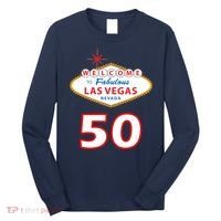 50 Years Old In Vegas - 50th Birthday Long Sleeve Shirt thumb 0