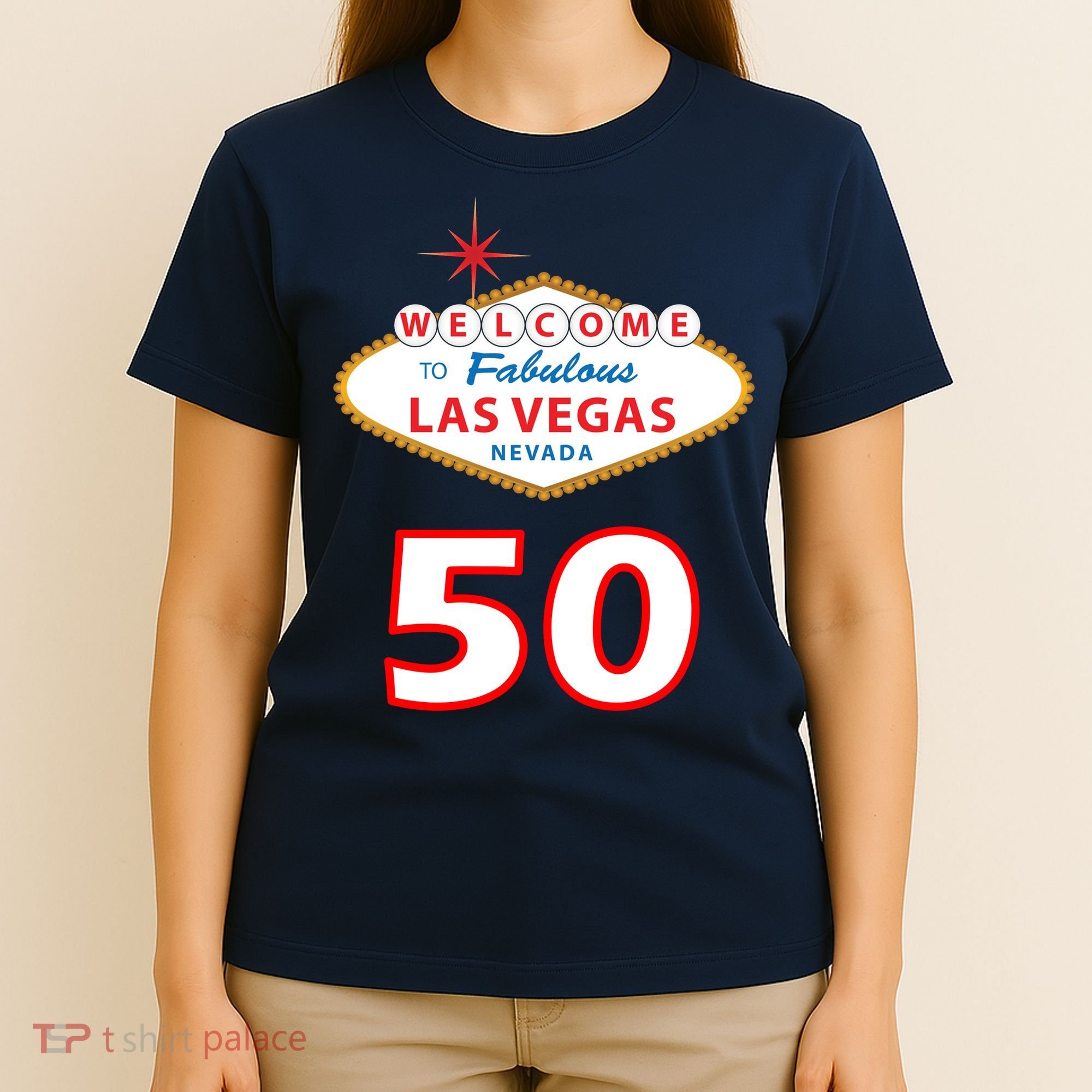 50 Years Old In Vegas - 50th Birthday T-Shirt
