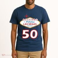 50 Years Old In Vegas - 50th Birthday Tall T-Shirt thumb 2