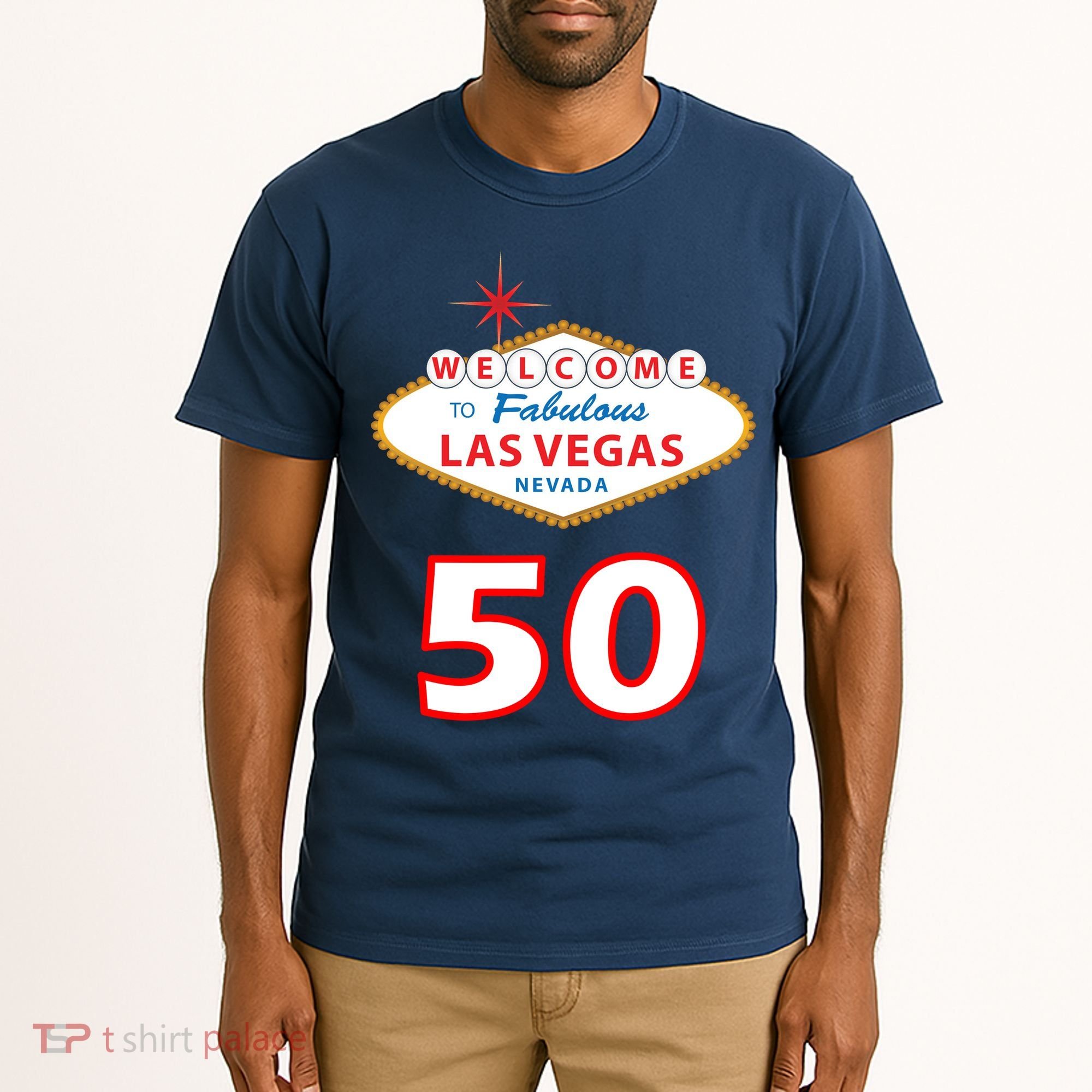 50 Years Old In Vegas - 50th Birthday Tall T-Shirt