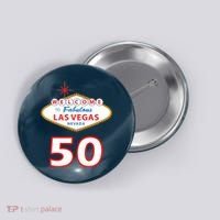 50 Years Old In Vegas - 50th Birthday Button thumb 0