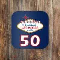 50 Years Old In Vegas - 50th Birthday Coaster thumb 0