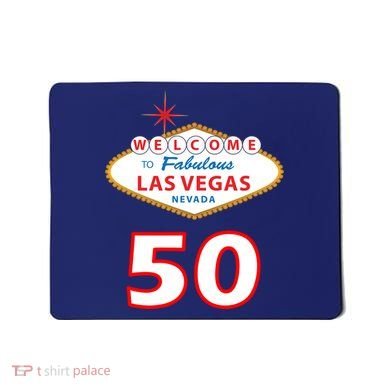 50 Years Old In Vegas - 50th Birthday Mousepad