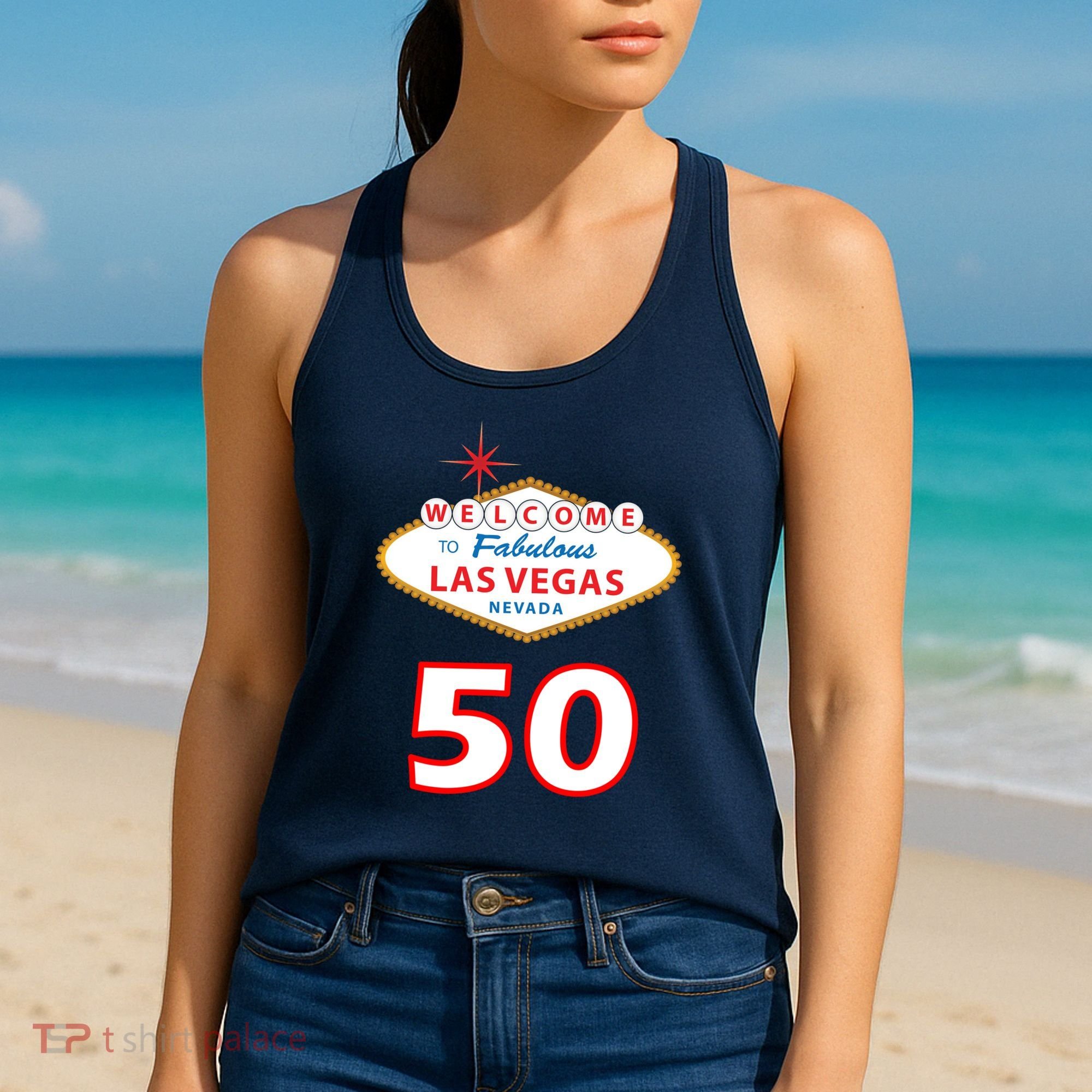 50 Years Old In Vegas - 50th Birthday Women's Tank Top
