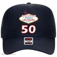 50 Years Old In Vegas - 50th Birthday Hat thumb 0