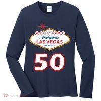 50 Years Old In Vegas - 50th Birthday Women's Long Sleeve Shirt thumb 0