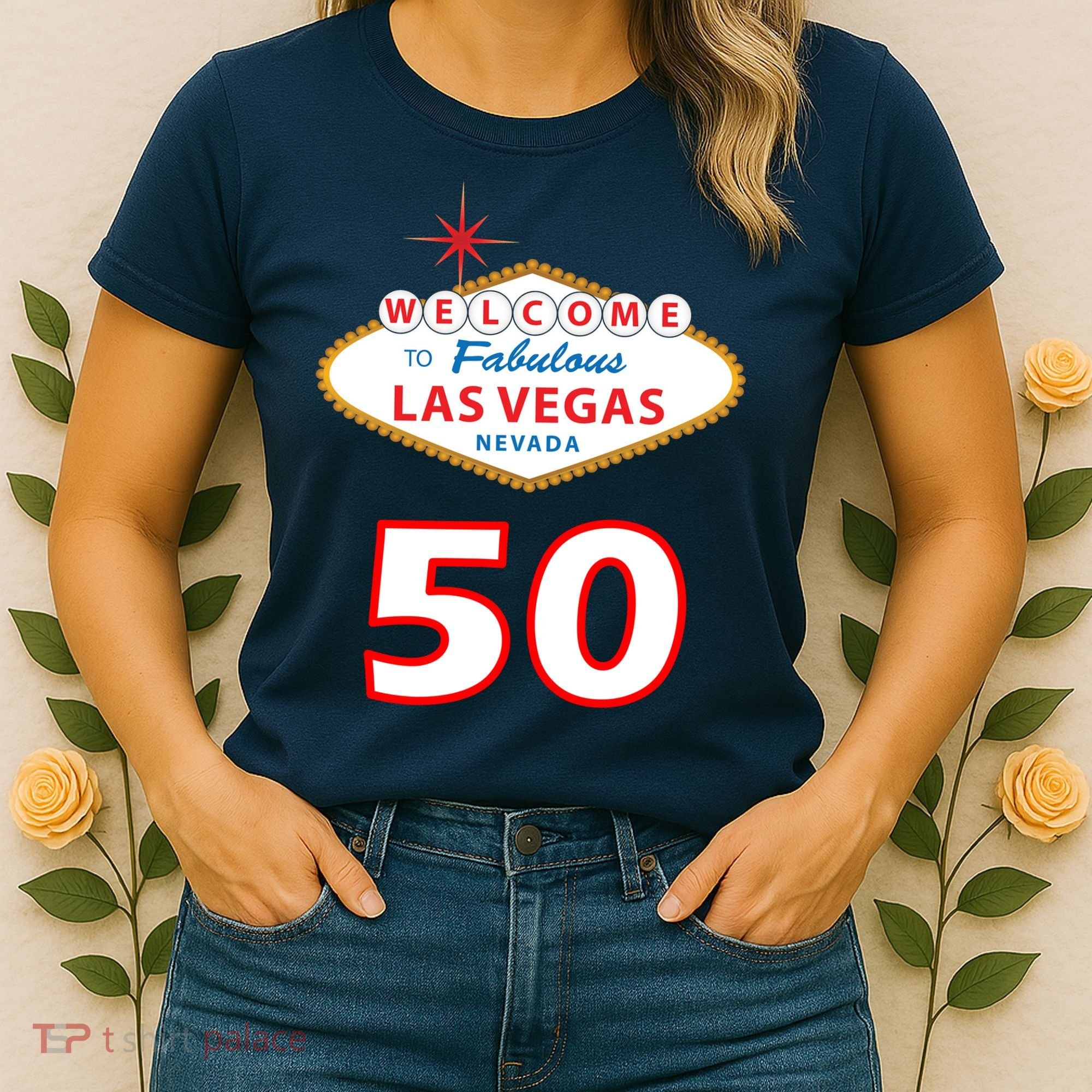 50 Years Old In Vegas - 50th Birthday Women's T-Shirt