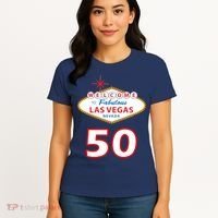 50 Years Old In Vegas - 50th Birthday Women's T-Shirt thumb 4