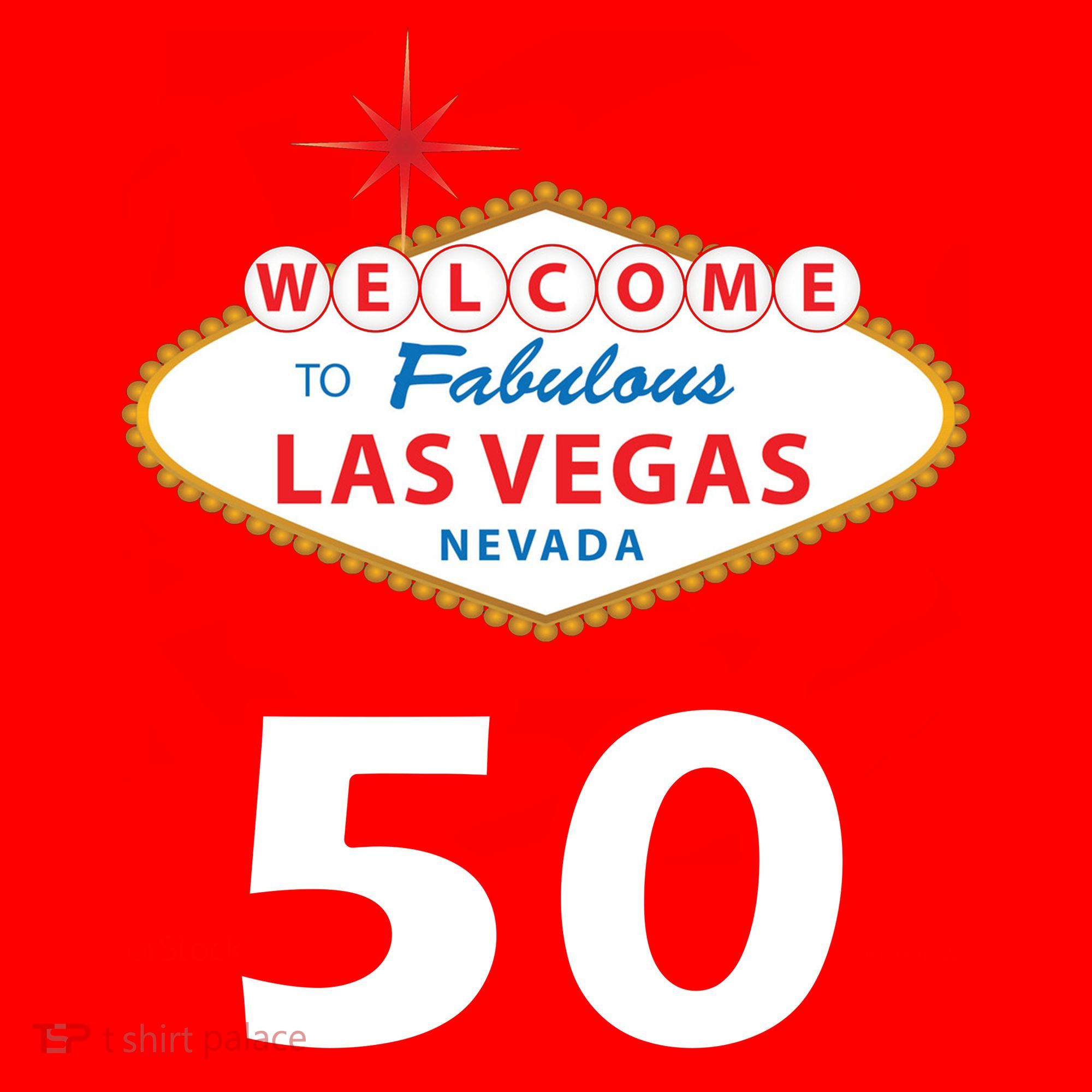 50 Years Old In Vegas - 50th Birthday Santa Hat