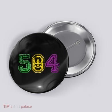 504 New Orleans Mardi Gras Button