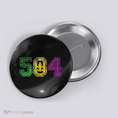 504 New Orleans Mardi Gras Button
