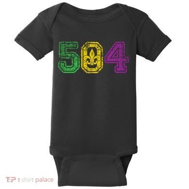 504 New Orleans Mardi Gras Baby Bodysuit