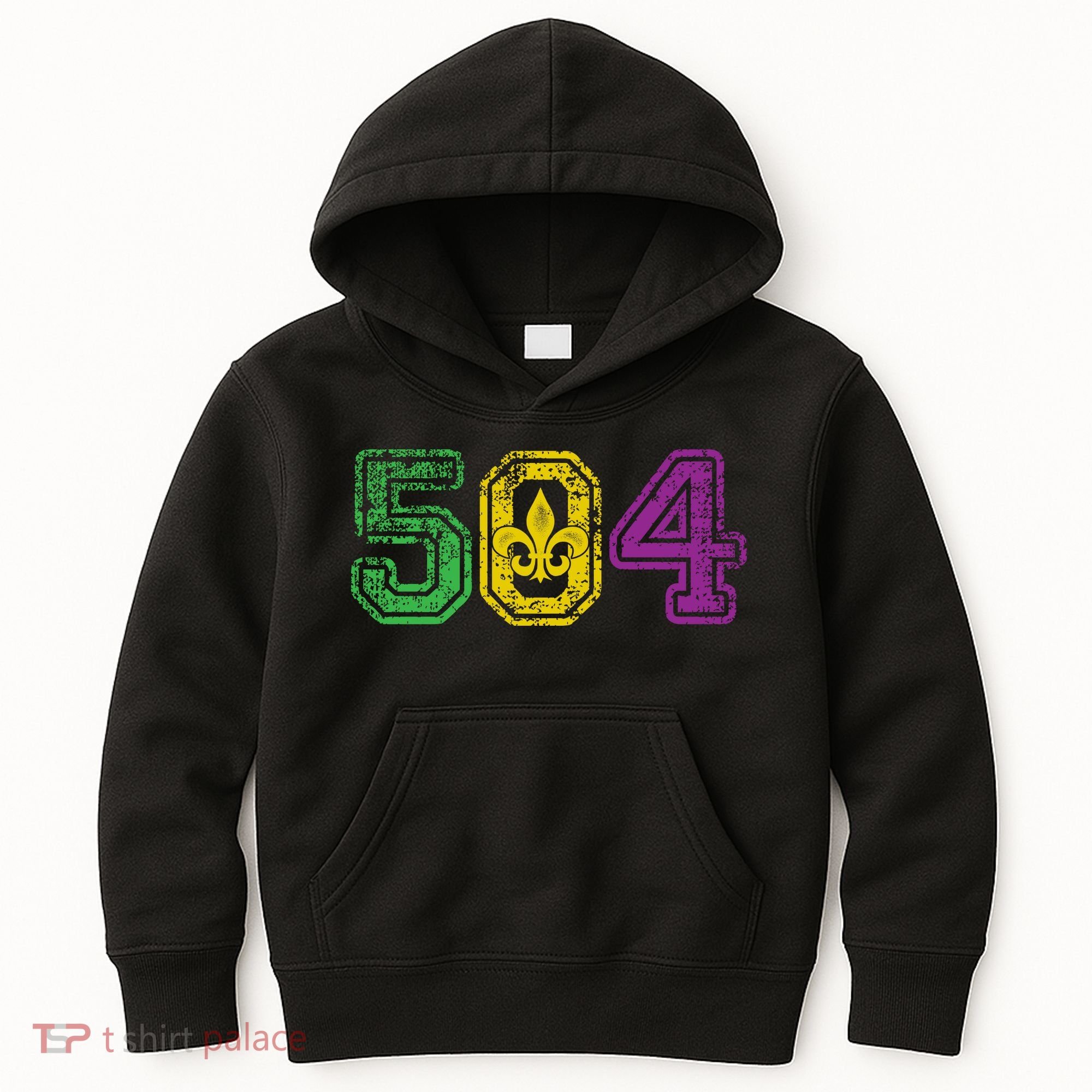 504 New Orleans Mardi Gras Kids Hoodie