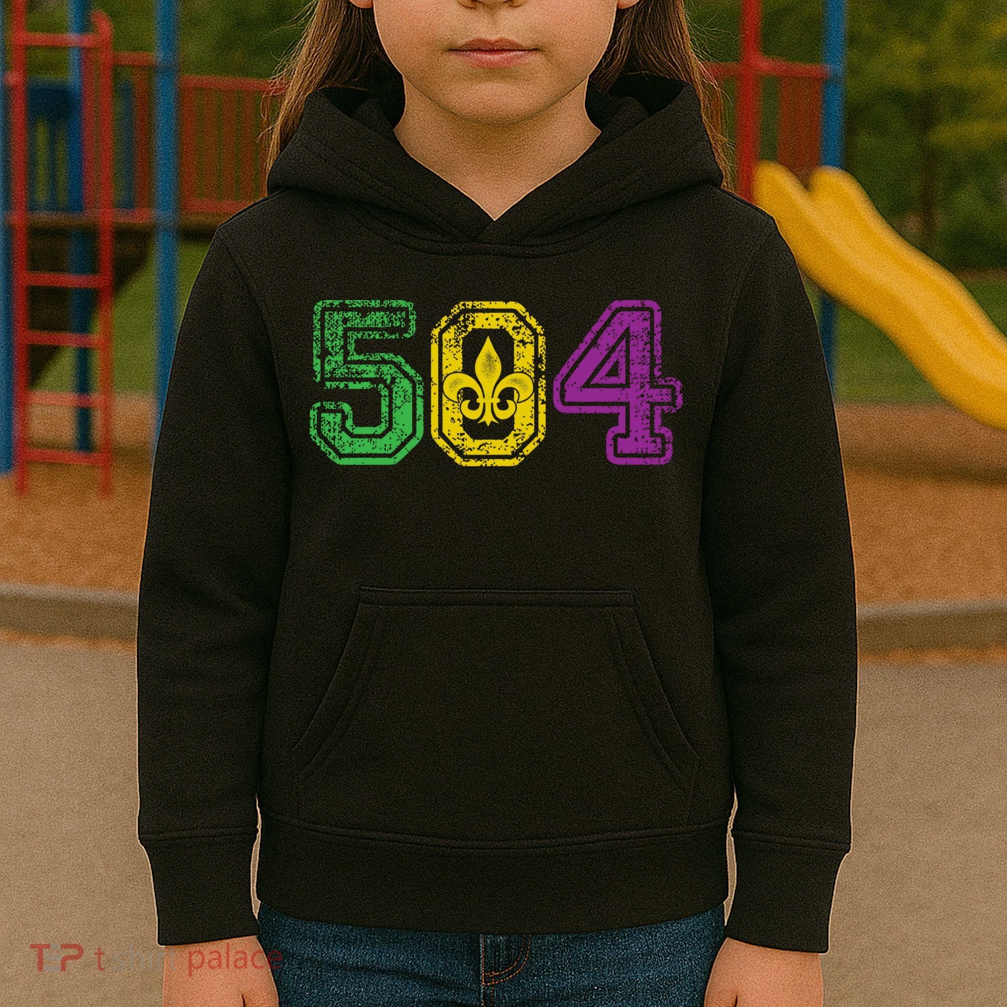 504 New Orleans Mardi Gras Kids Hoodie