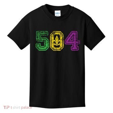 504 New Orleans Mardi Gras Kids T-Shirt