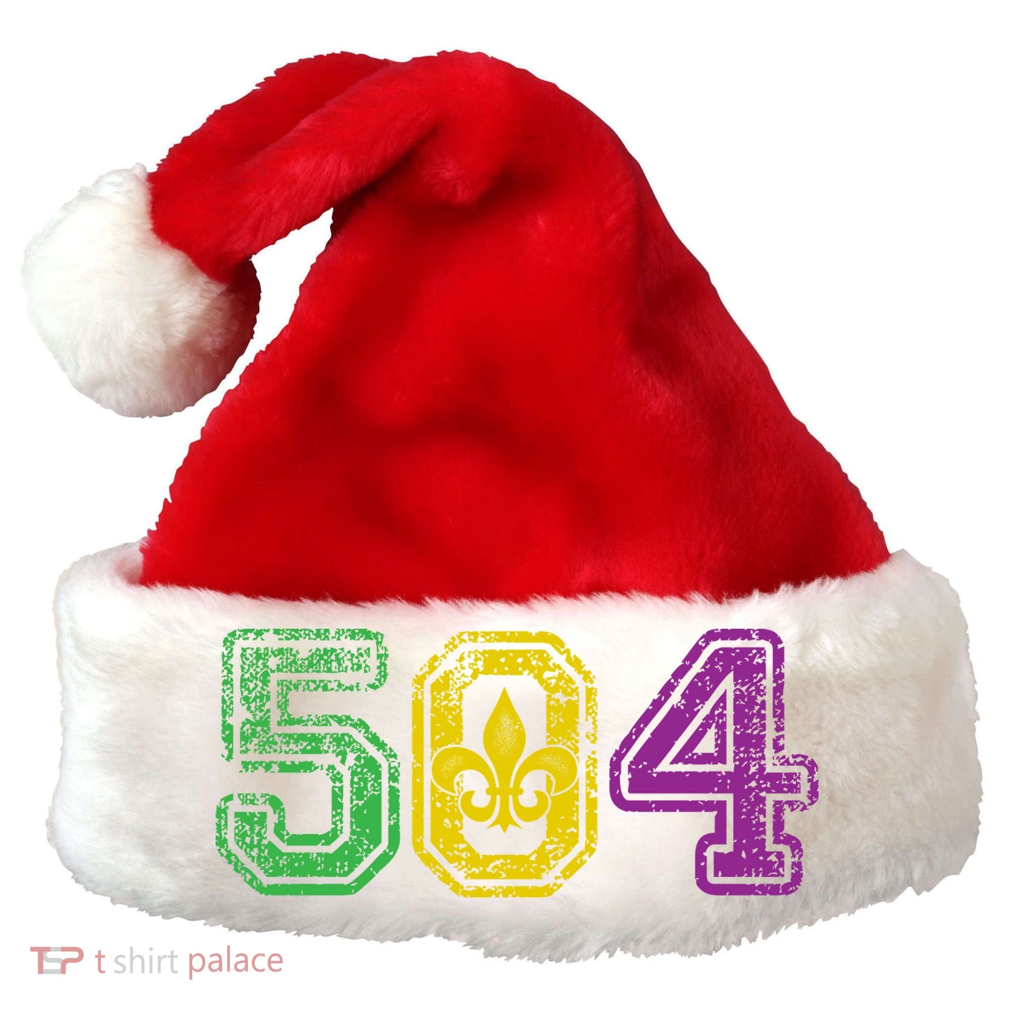 504 New Orleans Mardi Gras Santa Hat