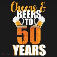 50th Birthday Cheers & Beers To 50 Years Sweatshirt thumb 3