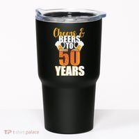 50th Birthday Cheers & Beers To 50 Years Tumbler thumb 0