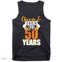 50th Birthday Cheers & Beers To 50 Years Tank Top thumb 0