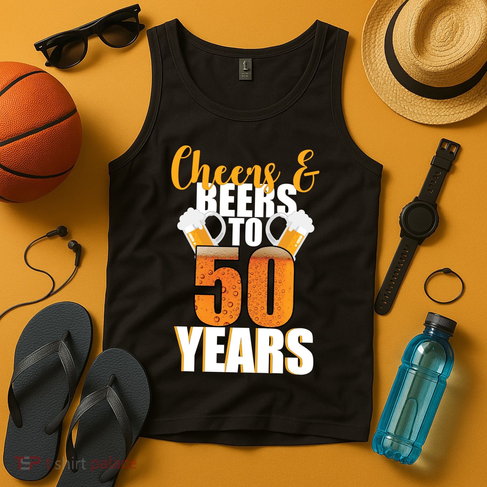 50th Birthday Cheers & Beers To 50 Years Tank Top