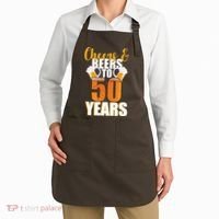 50th Birthday Cheers & Beers To 50 Years Apron thumb 2