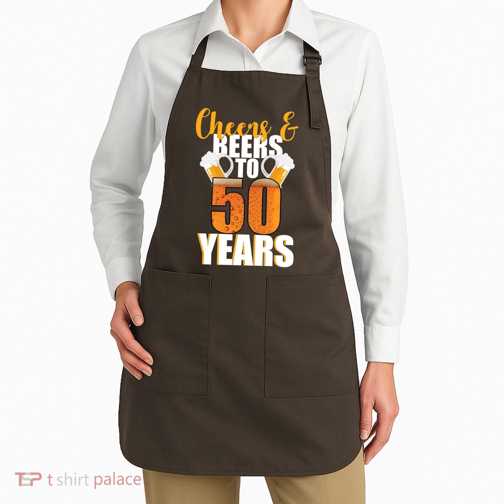 50th Birthday Cheers & Beers To 50 Years Apron