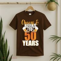 50th Birthday Cheers & Beers To 50 Years T-Shirt thumb 2