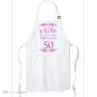 50th Birthday: Don't Be Jealous Just Because I Look This Good At 50 Apron thumb 0
