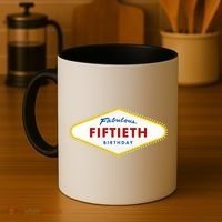 50th Birthday Las Vegas Fabulous fiftieth Coffee Mug thumb 4