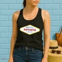 50th Birthday Las Vegas Fabulous fiftieth Women's Tank Top thumb 2