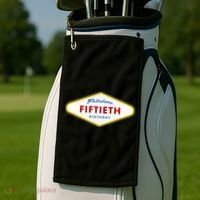 50th Birthday Las Vegas Fabulous fiftieth Golf Towel thumb 2