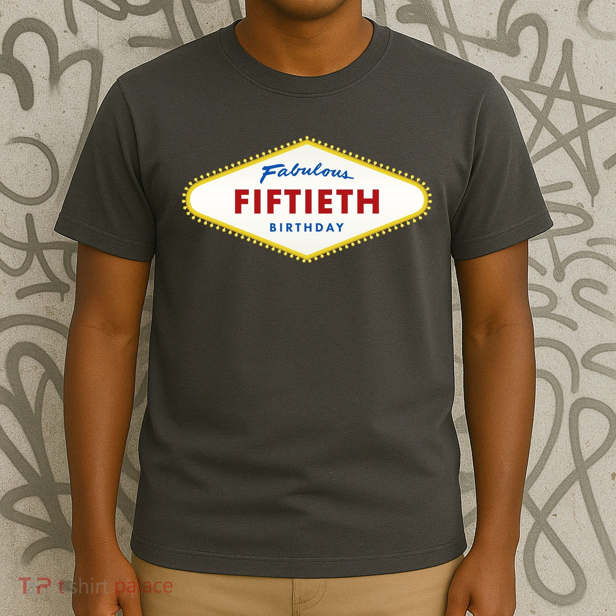50th Birthday Las Vegas Fabulous fiftieth T-Shirt