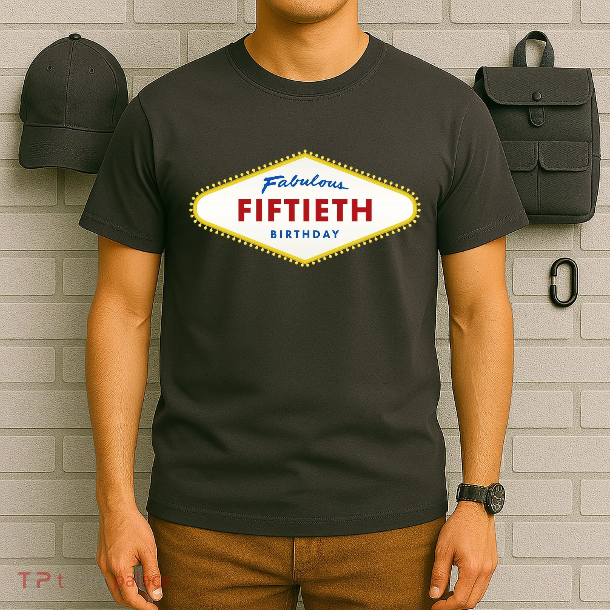 50th Birthday Las Vegas Fabulous fiftieth T-Shirt