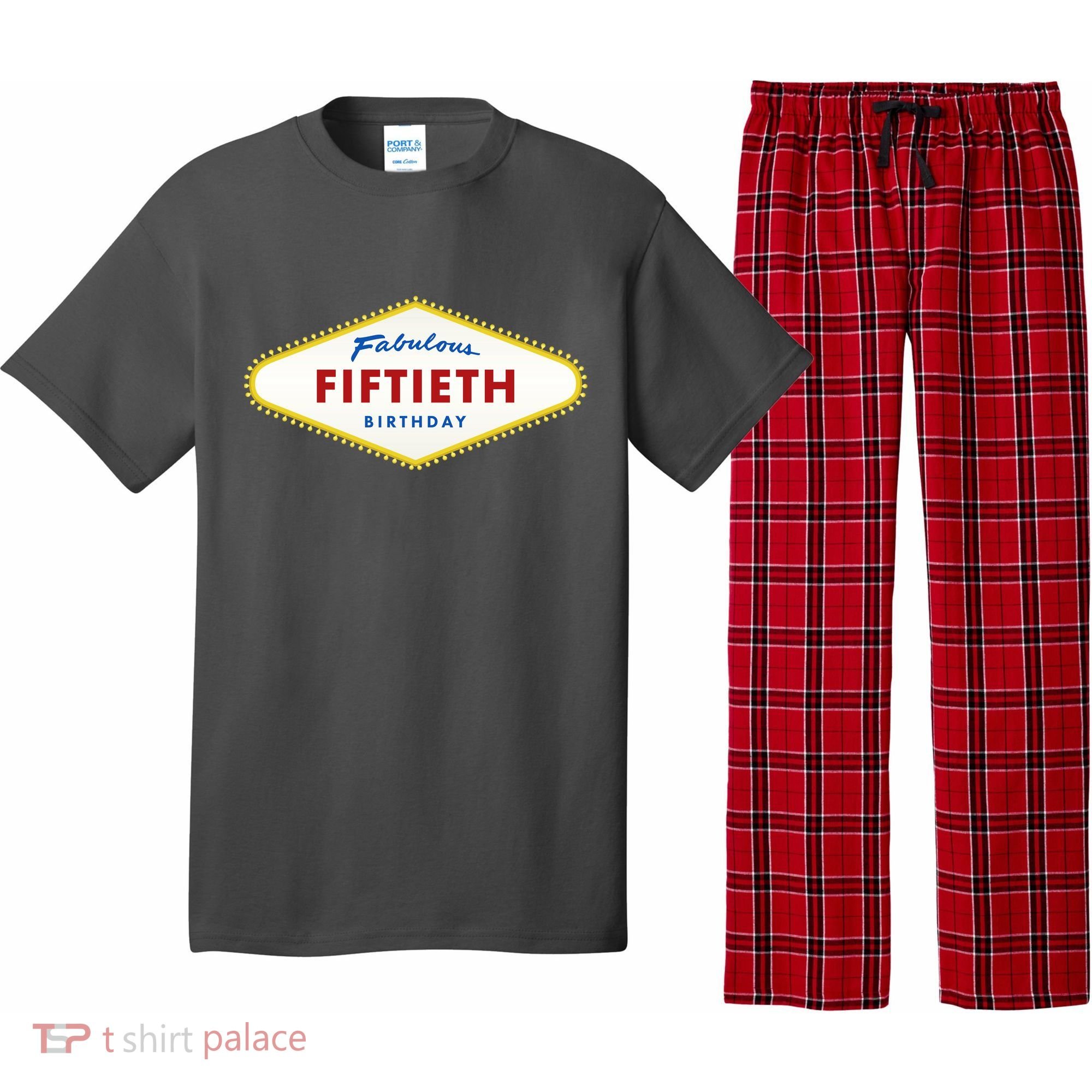 50th Birthday Las Vegas Fabulous fiftieth Pajama Set