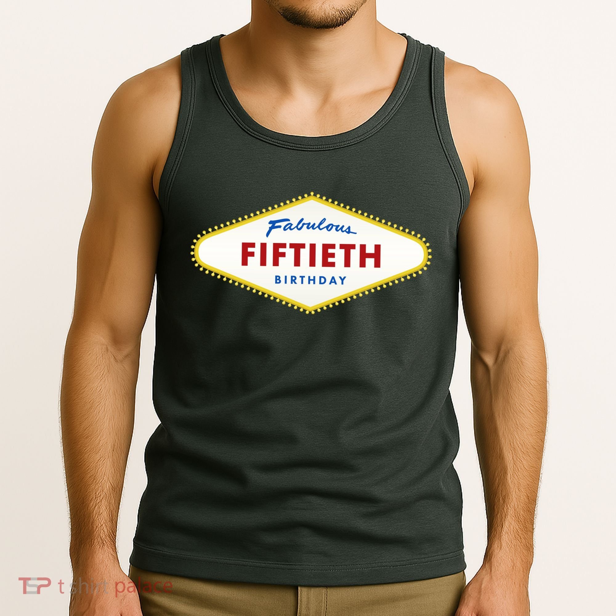 50th Birthday Las Vegas Fabulous fiftieth Tank Top