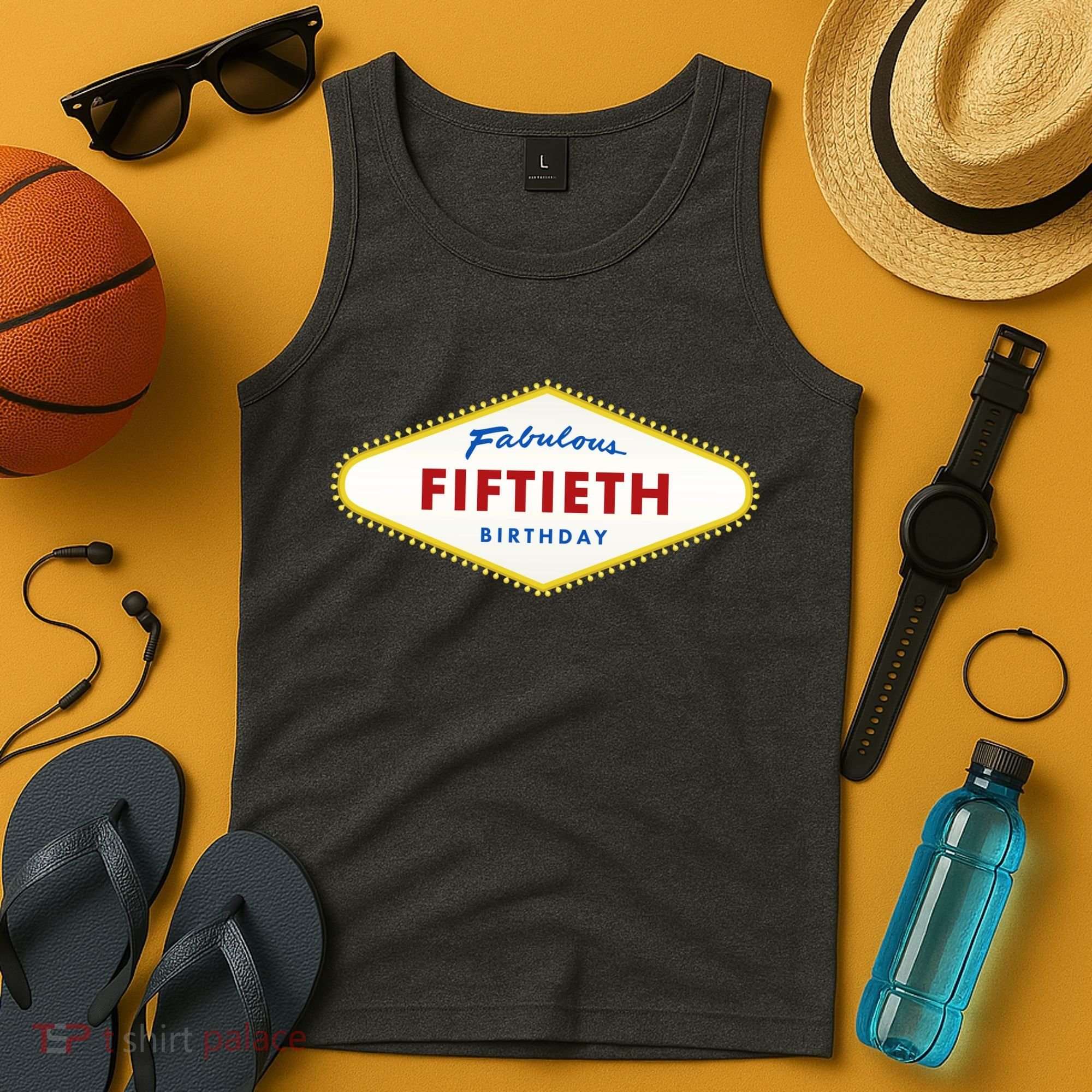 50th Birthday Las Vegas Fabulous fiftieth Tank Top